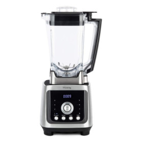 H.Koenig Blender Power+ Puissant 2000W aluminium MXH880 Bol tritan 2L Lames inox, 4Programmes glace pilée smoothie broyer pulse 