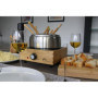 LITTLE BALANCE 8320 Wood Fondue 8 Inox - Appareil à fondue 8 personnes - Caquelon Inox anti-adhésif grande contenance 2 litres -