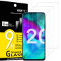 NEW'C Lot de 3, Verre Trempé pour Honor 20, Honor 20 Pro, Film Protection écran efficace contre les Rayures - sans Bulles - Ultr