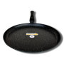 Cflagrant® Très Grande Poêle à Crêpes 32cm Crêpière Façon Pierre Tous Feux Dont Induction Sans PFOA Cuisson Sans Matière Grasse 