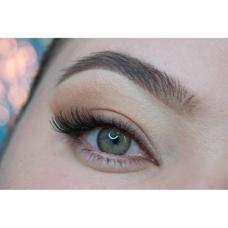 MYSALENS® Lentilles De Contact De Couleur Spanish Real Hazel Noisette Naturelle Avizor Solution Multifonctions 10ML Kit De Range