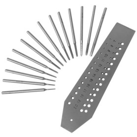 Jewellers Tools Lot de 14 tarauds et filières : pas de tarauds et de filières de 0,7 à 2 mm pour montre Mini outil de réparation