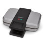 Cloer 6259 Appareil à croque-monsieur pour 2 sandwichs divisés en diagonale, American Toasts, Remplissage XXL, 900W, finition en