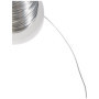 Rayher 2400121 Bobine de fil de fer en platine, Inoxydable, couleur argent-blanche, ø 0,35 mm, longueur 100m, multi-usage, bijou