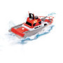Dickie Toys Toys-201107000 Bateau de Pompiers Radio-commandé 2 canaux 27 MHz, Charge par USB, Vitesse de Pointe 6 km/h, pour Enf