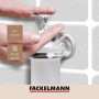 Fackelmann 86755 distributeur de savon, distributeur savon mural, distributeur, porte savon mural, porte savon liquide, zinc, gr