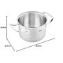Fissler Original-Profi Collection Faitout en Acier Inoxydable (Ø 24 cm, 6,3 l) avec Couvercle Métallique Et Graduation Intérieur