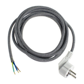 as - Schwabe 87202 cordon pour fer à repasser 3 x 1,0 mm Blanc