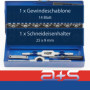 a+s Albrecht & Schulte Jeu de 32 tarauds métriques M3-M12 | tarauds manuels + taraud + filière + tourne-filière réglable + porte