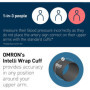 OMRON OMH7361-E Tensiomètre brassard électronique Intelli It connecté M7 Noir/blanc