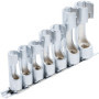 BGS 1105 | Jeu de douilles speciales, fendues | 10 mm (3/8") | 10 - 19 mm | 7 pièces