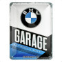 Nostalgic-Art Plaque rétro, 15 x 20 cm, Official License Product (OLP), BMW – Garage – Idée de Cadeau pour Fans de BMW, en métal