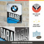 Nostalgic-Art Plaque rétro, 15 x 20 cm, Official License Product (OLP), BMW – Garage – Idée de Cadeau pour Fans de BMW, en métal