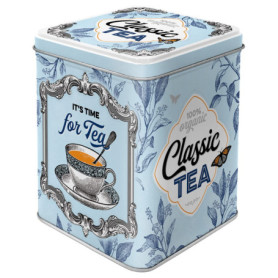 Nostalgic-Art Boîte à thé rétro, Classic Tea – Idée de Cadeau pour la Cuisine, Récipient du thé en Vrac et des sachets de thé, D
