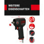 KS TOOLS 1/2" miniMONSTER Xtremelight High Performance Pneumatic impact wrench 1.390 Nm 515.1150 Couleur