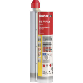 fischer - Résine vinylester FIS V Plus / 1 cartouche 360ml + 2 becs mélangeurs FIS MR Plus