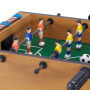 Relaxdays Jeu de football de table, enfants, adultes, EN BOIS Look, durable, Babyfoot, H x L x P : 11 x 51 x 50 cm, Green-brown