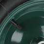 relaxdays Roue de brouette 4.80 4.00-8, pneumatique, Pneu de Rechange, de Secours, Jante Acier, pour Diable, Noir & Vert