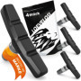 V-Brake Lot de 2 paires de plaquettes de frein de vélo 60 mm pour frein à traction latérale V-Brake en U - Lot de 4 patins de fr