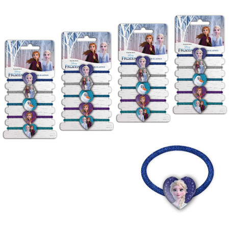 CRAZE Crazy Frozen 29626 Lot de 2 élastiques XL pour Fille 20 Bandeaux Enfants, Accessoires pour Cheveux