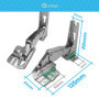 DL-pro - Charnière de porte - Convient pour réfrigérateur Bosch, Siemens, Neff Constructa, Balay - 481147 - Pour Miele - 5546050
