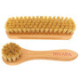 DELARA Une Petite Brosse à Chaussures et Une Petite Brosse à Cirage en Poils naturels, Couleur: Naturel