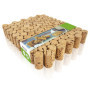 MCE-Commerce Lot de 100 liège, vin, bouchons naturels pour bricoler et décorer, Ø 2,5 cm, longueur 4,5 cm, Ø 2,5cm, 4,5cm