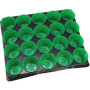 com-four® 40x Pots de Culture avec Plateaux pour Plantes - Jardinière - Plateau à graines pour Plantes en Croissance - Kit de Cu