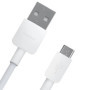 Huawei Câble de données / câble de charge - Micro USB - Gris/blanc - Compatible avec les téléphones portables Huawei avec port m