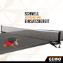 GEWO CS Clip Filet de ping-Pong Unisexe-Adulte, Noir, ITTF-Standard