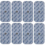 8 électrodes axion de 10x5 cm | Compatibles avec Beurer et autres électrostimulateurs TENS et EMS | Patchs de rechange réutilisa