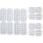 16 électrodes axion | Patchs 10x5 cm et 5x5 cm pour électrostimulateur TENS et/ou EMS réutilisables et autocollants avec connexi