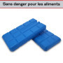 Toci Ensemble de 8 Accumulateurs de froid minces de 200 ml chacun | 8 éléments de refroidissement bleus pour sac isotherme ou gl