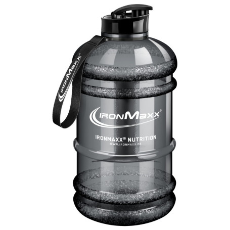 IronMaxx Water Gallon - Grau 2200ml | BPA et DEHP gratuits | Bouteille étanche avec échelle de mesure | Plusieurs couleurs dispo