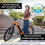 KOHLBURG Antivol velo de sécurité pliable [FUB 2 roues homologué] - Antivol vélo pliant 89 cm avec niveau de sécurité le plus él