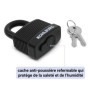 KOHLBURG antivol de 5 mètres de long - cadenas refermable facilement sans clé - câble en acier de 5 m / 500 cm avec fermetures s