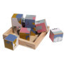 Kindsgut Jeu d’éveil Puzzle Cube en Bois, Jouets en Bois pour Les Petits Enfants, Design Simple et Couleurs subtiles pour Le Pla