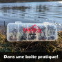 Paradox Fishing Lot de 24 têtes plombées de qualité supérieure (5 g/7.5 g/10 g/12 g/15 g) - 5/4 hameçons hameçons hameçons, leur