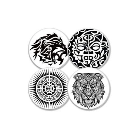 MySweetStitch - 4x Stickers pour capteur Freestyle Libre 1 & 2, Wild avec trou d'aération, Fabriqué en Allemagne