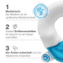 Medibino Kluba Medical | Coussin Protecteur pour bébé, prévient la déformation cranienne | équipement de lit | Blanc/Gris