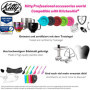 Kitty Professional Batteur plat en acier inoxydable « Taifun » pour robot de cuisine compatible avec les bols 4,3 L et 4,8 L Kit