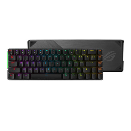 ASUS Clavier de jeu mécanique sans fil ROG Falchion 65 % (68 touches, éclairage Aura Sync, surface latérale tactile, protection 