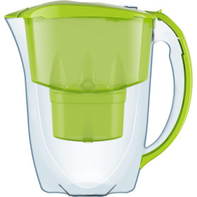 AQUAPHOR Filtre à Eau Jasper Vert Clair avec 1 Filtre MAXFOR+ I Réduit Le calcaire et Le Chlore I Carafe pour 2,8 l I Filtre à E