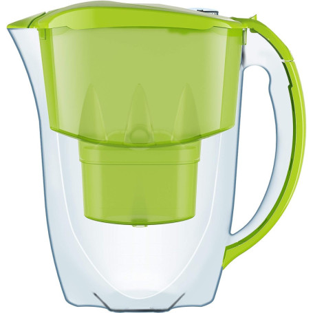 AQUAPHOR Filtre à Eau Jasper Vert Clair avec 1 Filtre MAXFOR+ I Réduit Le calcaire et Le Chlore I Carafe pour 2,8 l I Filtre à E
