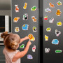 Little World 27 Magnet Frigo - Aimant Educatif - Aimant pour Tableau Enfant - Animaux Magnetique