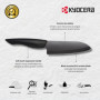 Kyocera KB-RD BK 4KN ZK EU Set de couteaux en céramique avec couteau à éplucher, couteau universel, couteau Santoku et bloc rond