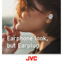 JVC Bouchons d'oreille pour réduction de bruit - Coussin d'air pour un ajustement confortable, Embouts à mémoire de forme taille