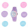 Tikkers Filles Analogique Quartz Montre avec Bracelet en Silicone TK0147