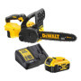 DEWALT - Tronçonneuse Élagueuse Brushless XR 18V 5Ah Li-Ion - DCM565P1-QW - Sans Fil avec Batterie / Chargeur et Poignée Ergonom