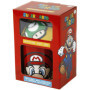 SUPER MARIO Coffret cadeau - Mug, Dessous de Verre, 315ml, Porte-Clef